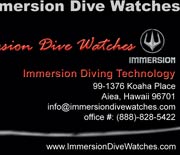 Immersion Diving Techonology USA - Business Card