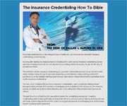 Insurance Credentialing Bible